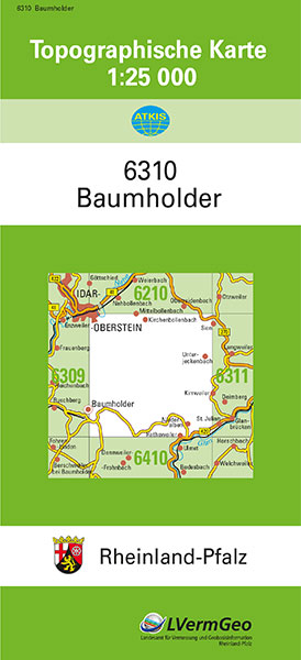 TK25 6310 Baumholder -  Landesamt für Vermessung und Geobasisinformation Rheinland-Pfalz