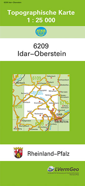 TK25 6209 Idar-Oberstein -  Landesamt für Vermessung und Geobasisinformation Rheinland-Pfalz