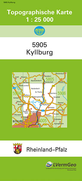 TK25 5905 Kyllburg -  Landesamt für Vermessung und Geobasisinformation Rheinland-Pfalz