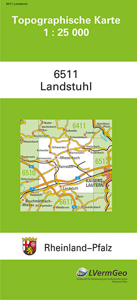 TK25 6511 Landstuhl -  Landesamt für Vermessung und Geobasisinformation Rheinland-Pfalz