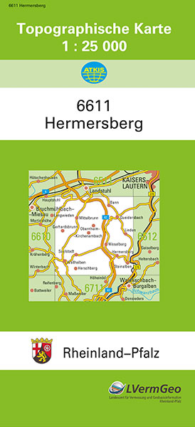 TK25 6611 Hermersberg -  Landesamt für Vermessung und Geobasisinformation Rheinland-Pfalz