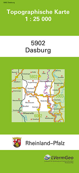 TK 25 5902 Dasburg -  Landesamt für Vermessung und Geobasisinformation Rheinland-Pfalz