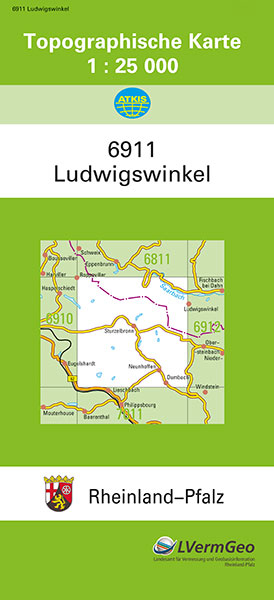 TK25 6911 Ludwigswinkel -  Landesamt für Vermessung und Geobasisinformation Rheinland-Pfalz