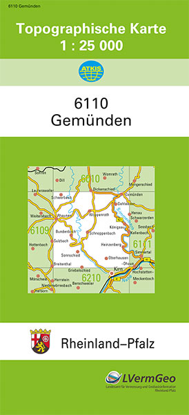 TK25 6110 Gemünden -  Landesamt für Vermessung und Geobasisinformation Rheinland-Pfalz