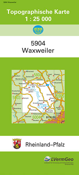 TK25 5904 Waxweiler -  Landesamt für Vermessung und Geobasisinformation Rheinland-Pfalz