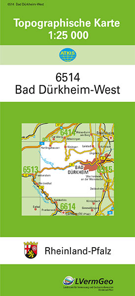 TK25 6514 Bad Dürkheim-West -  Landesamt für Vermessung und Geobasisinformation Rheinland-Pfalz