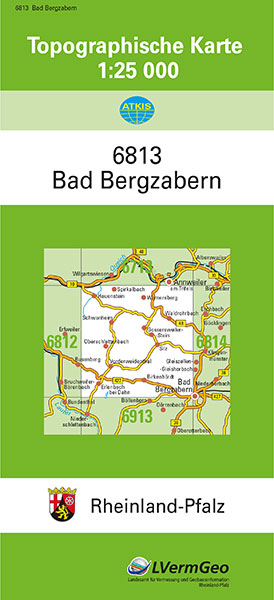 TK25 6813 Bad Bergzabern -  Landesamt für Vermessung und Geobasisinformation Rheinland-Pfalz