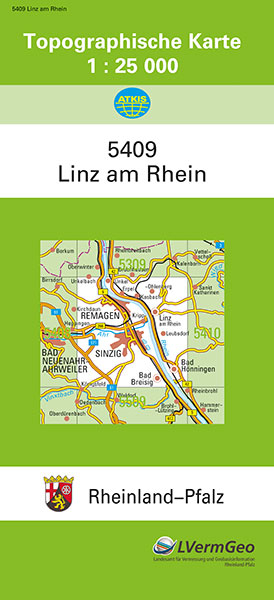 TK25 5409 Linz am Rhein -  Landesamt für Vermessung und Geobasisinformation Rheinland-Pfalz