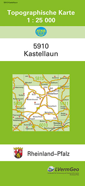 TK25 5910 Kastellaun -  Landesamt für Vermessung und Geobasisinformation Rheinland-Pfalz