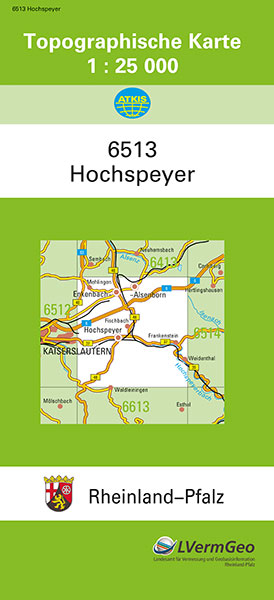 TK25 6513 Hochspeyer -  Landesamt für Vermessung und Geobasisinformation Rheinland-Pfalz