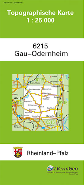 TK25 6215 Gau-Odernheim -  Landesamt für Vermessung und Geobasisinformation Rheinland-Pfalz