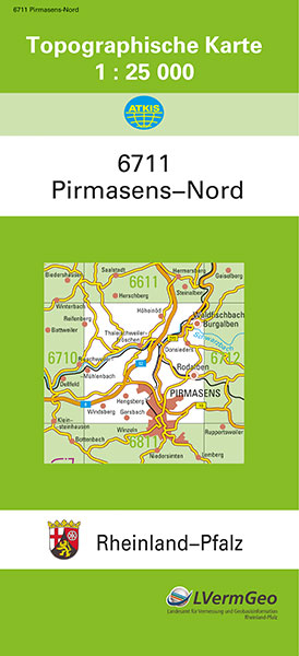 TK25 6711 Pirmasens-Nord -  Landesamt für Vermessung und Geobasisinformation Rheinland-Pfalz