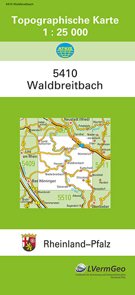 TK25 5410 Waldbreitbach -  Landesamt für Vermessung und Geobasisinformation Rheinland-Pfalz