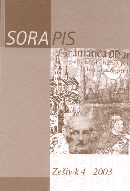 Sorapis. Sorabistische Forschungsbeiträge (in sorbischer Sprache)... - 