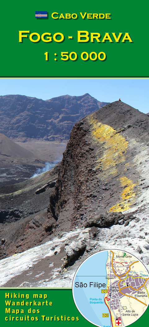 Cabo Verde: Fogo, Brava 1 : 50000 - Attila Bertalan