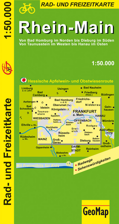 Rhein-Main Rad- und Freizeitkarte