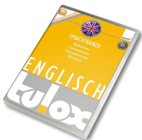 tulox Sprachtrainer Englisch - Vokabeltrainer, Konjugations- und Grammatiktrainer inklusive e-Euro-Wörterbuch mit 20.000 vertonten fremdsprachlichen Einträgen