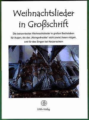 Weihnachtslieder in Großschrift