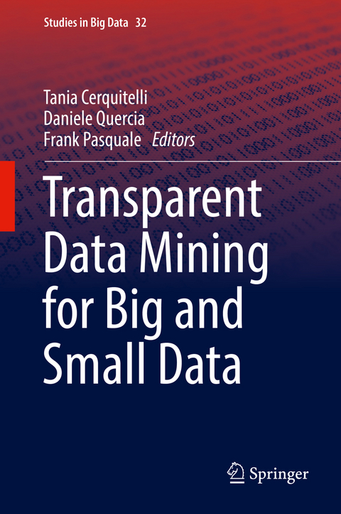 Transparent Data Mining for Big and Small Data - 