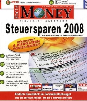 FOCUS-MONEY Steuersparen 2008 Standard