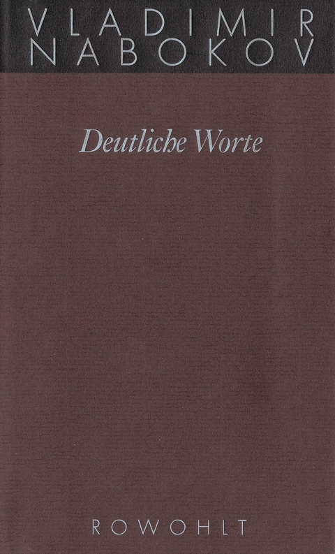 Deutliche Worte - Vladimir Nabokov