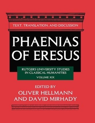 Phaenias of Eresus - 