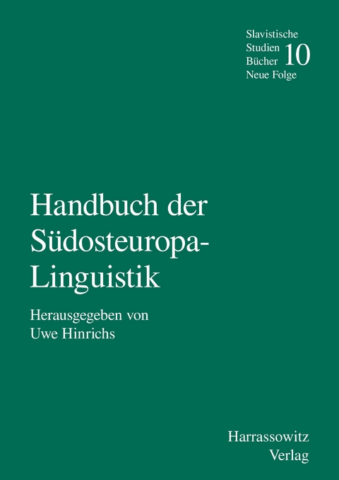 Handbuch der Südosteuropa-Linguistik - 