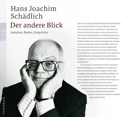 Der andere Blick - Hans Joachim Schädlich