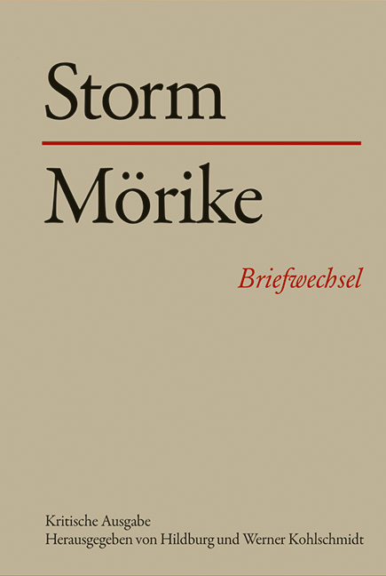 Theodor Storm - Eduard Mörike - - Theodor Storm - Margarethe Mörike - 