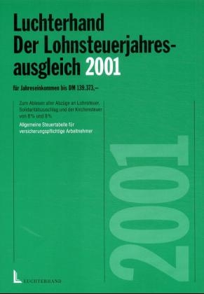 Lohnsteuer-Jahresausgleich-Tabelle 2001