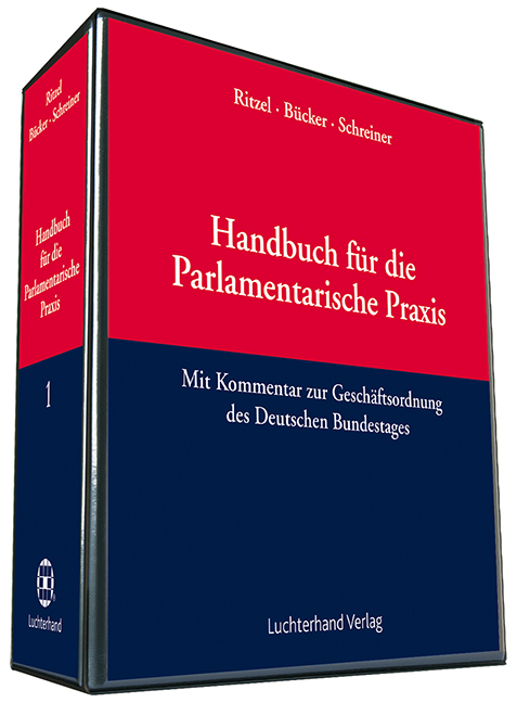 Handbuch für die Parlamentarische Praxis - Joseph Bücker