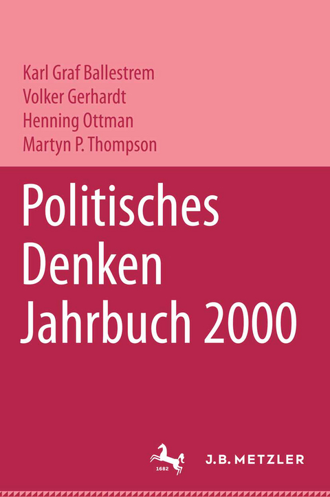 Politisches Denken. Jahrbuch 2000 -  "Deutschen Gesellschaft zur Erforschung der Politischen Bildung"