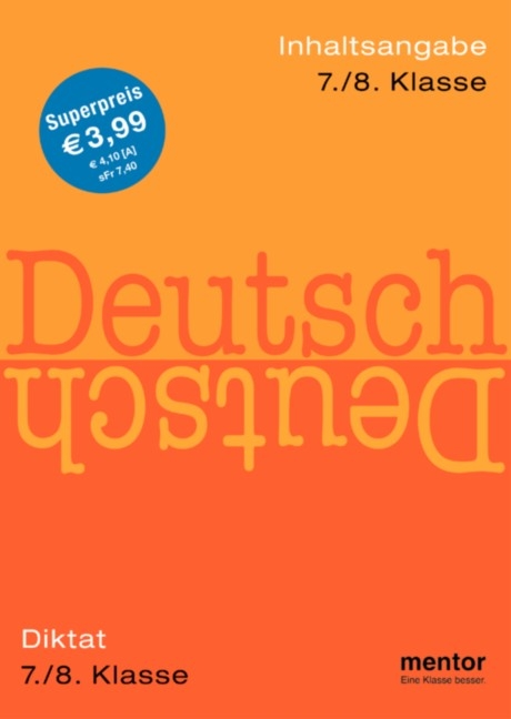 Deutsch 7./8. Klasse: Diktat. Aufsatz: Inhaltsangabe