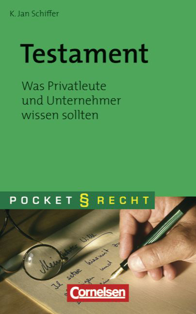 Pocket Recht / Testament - K. Jan Schiffer