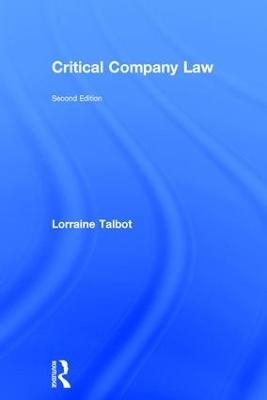 Critical Company Law - Lorraine Talbot