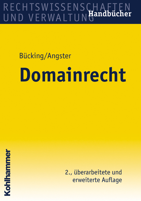 Domainrecht - Jens Bücking, Henrik Angster