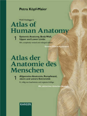 Wolf-Heidegger's Atlas of Human Anatomy /Wolf-Heideggers Atlas der Anatomie des Menschen. Latin nomenclature. Volume 1 + 2 (Complete Set) - P Köpf-Maier