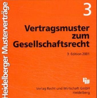 Vertragsmuster zum Gesellschaftsrecht, 1 CD-ROM - 