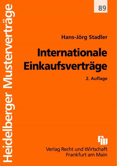 Internationale Einkaufsverträge - Hans J Stadler