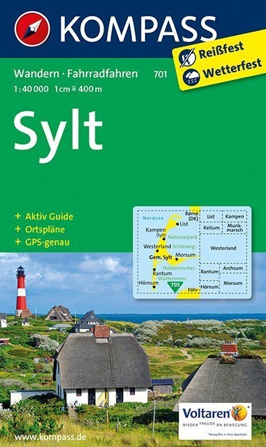 Sylt mit allen Ortsplänen und Strassenverzeichnissen - 