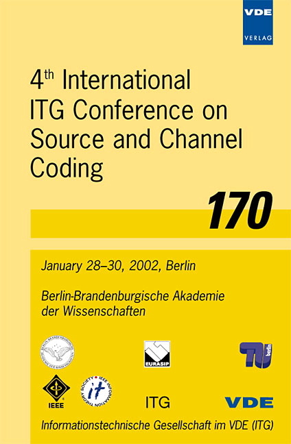 Intgernational ITG Conference on Source and Channel Coding (4th)