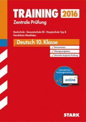 Training Zentrale Prüfung Realschule / Hauptschule Typ B NRW - Deutsch inkl. Online-Prüfungstraining - Marion von der Kammer