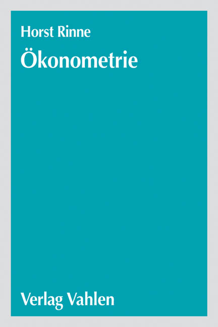 Ökonometrie - Horst Rinne