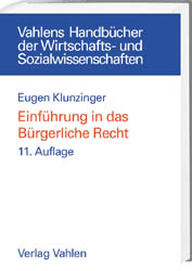 Einführung in das Bürgerliche Recht - Eugen Klunzinger