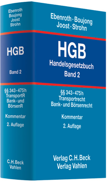 Handelsgesetzbuch (HGB) / HGB  Bd. 2: §§ 343-475h - 