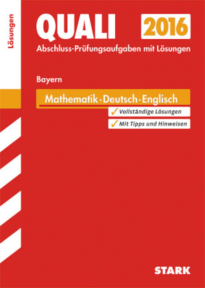 Abschlussprüfung Mittelschule Bayern - Mathematik, Deutsch, Englisch Lösungsheft - Werner Bayer, Birgit Mohr, Walter Modschiedler