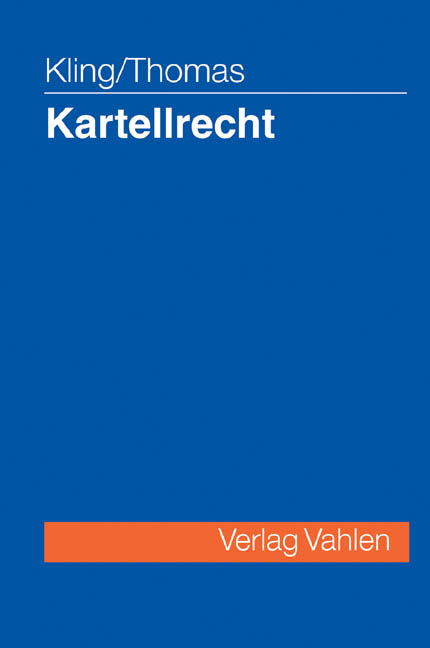 Kartellrecht - Michael Kling, Stefan Thomas