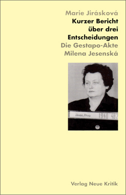 Kurzer Bericht über drei Entscheidungen - Marie Jirasková