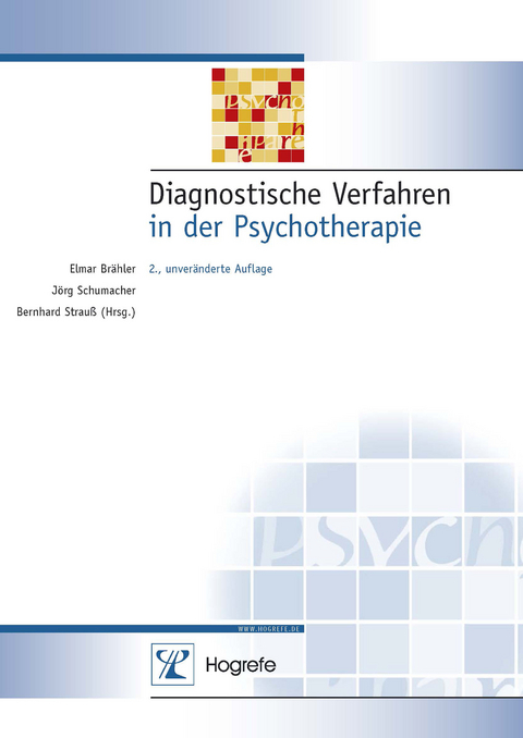 Diagnostische Verfahren in der Psychotherapie - 