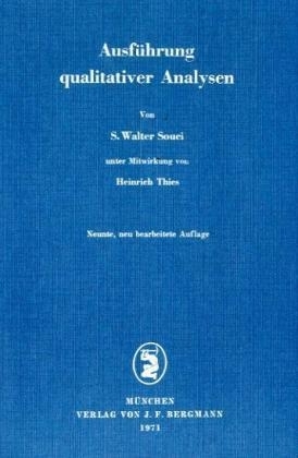 Ausführung qualitativer Analysen - S.W. Souci